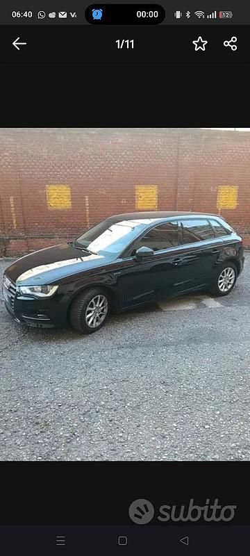 Usado Audi A3 125 CV (91 kW) 2016 Negro Familiar