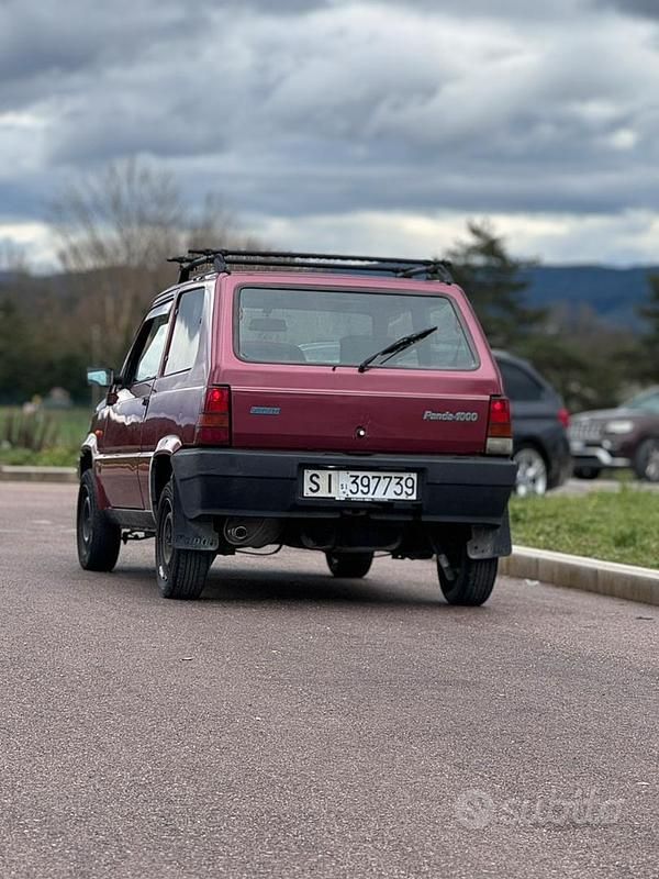 Usata Fiat Panda 1992 Rosso Utilitaria