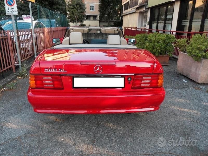 Usata Mercedes SL500 320 CV (235 kW) 1993 Rosso Cabrio