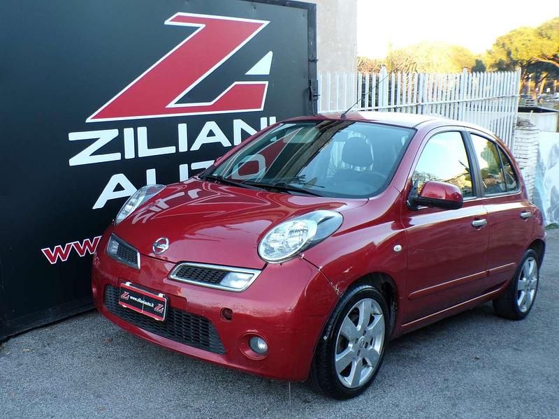Usata Nissan Micra 79 CV (58 kW) 2009 Rosso Berlina