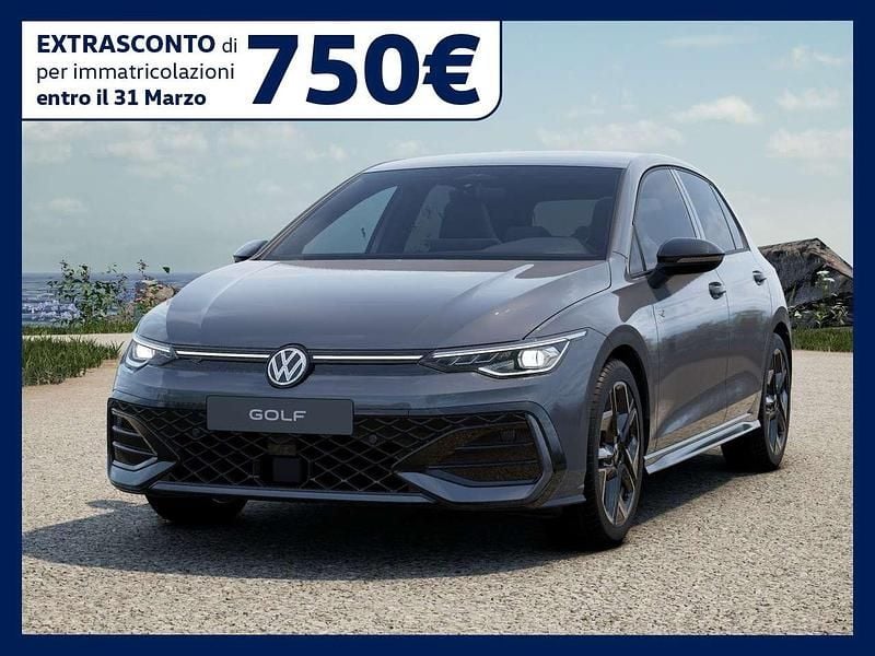 Nuova VW Golf VIII R-line Plus 150 CV (110 kW) 2026 Dolphin grey metallizzato Berlina