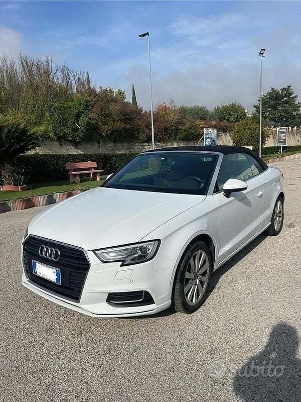 Usata Audi A3 Cabriolet Comfort 2018 Bianco Cabrio