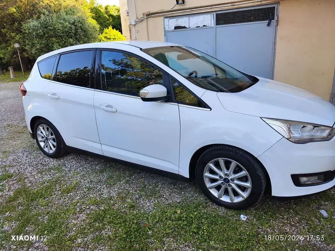 Usata Ford C-MAX Titanium S 120 CV (88 kW) 2018 Bianco Monovolume