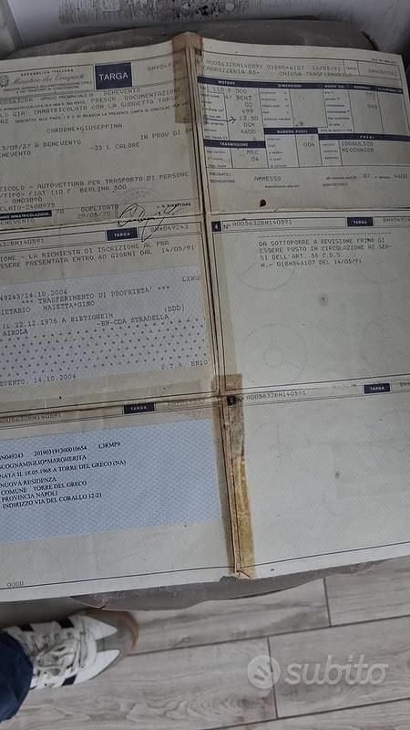 Usata Fiat 500C 1970 Bianco Cabrio