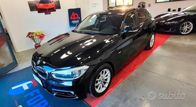 Usata BMW 118 Sport Line 150 CV (110 kW) 2016 Nero met Utilitaria