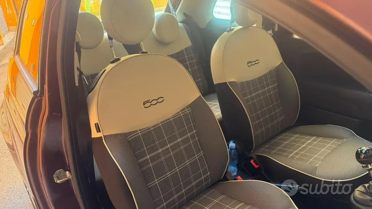 Usata Fiat 500 69 CV (50 kW) 2018 Marrone Berlina