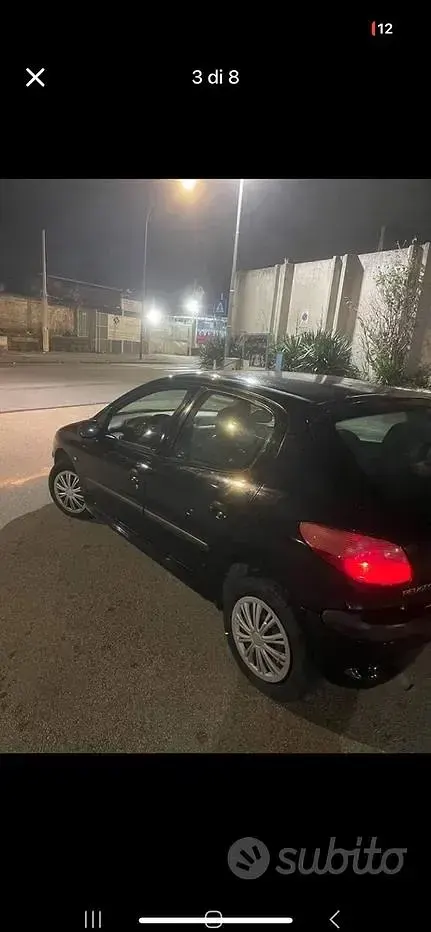 Usata Peugeot 206 60 CV (44 kW) 2001 Nero Utilitaria