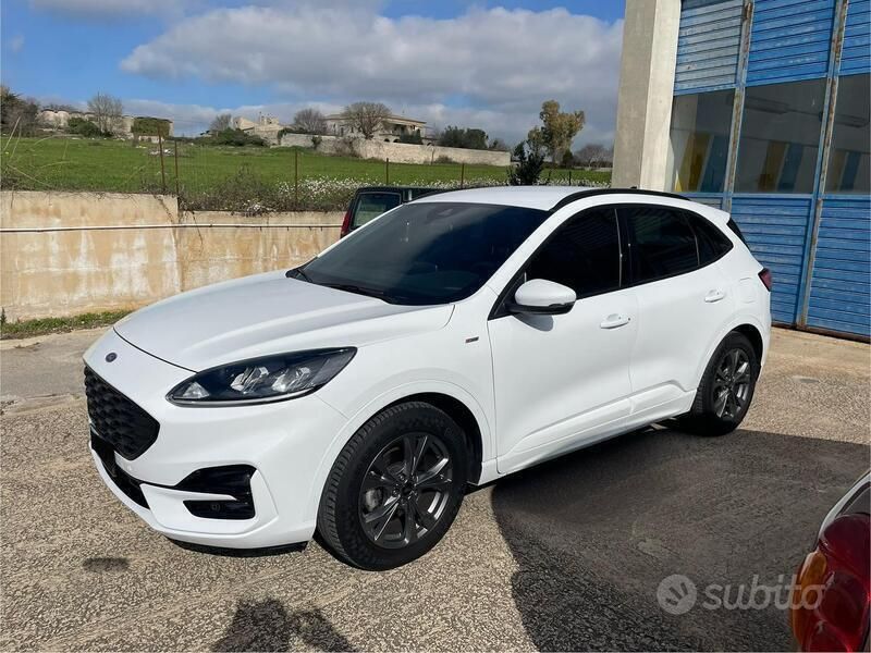 Bianco Usata 2021 Ford Kuga ST-Line SUV | 20.500 € (Buon prezzo) - Immagine 1/4