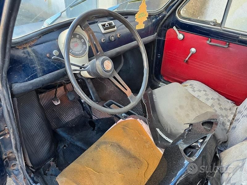 Usata Fiat 500 1970 Blu Cabrio
