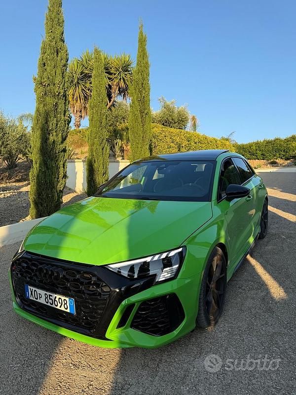 Usata Audi RS3 400 CV (294 kW) 2024 Verde Berlina