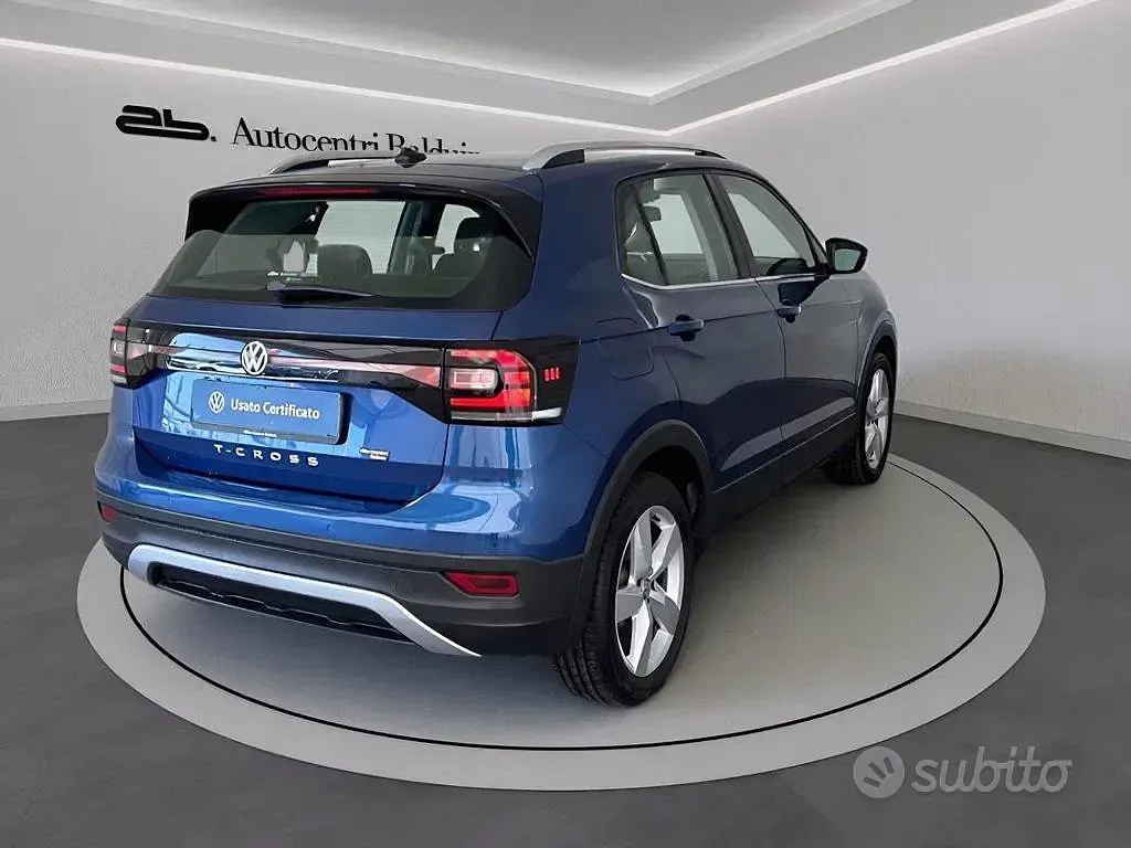 Usata VW T-Cross Advance 150 CV (110 kW) 2020 Blu SUV