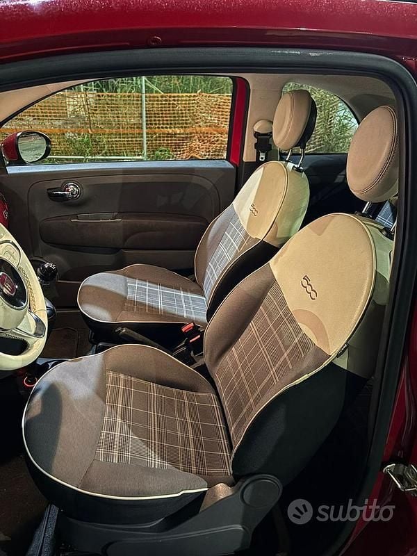 Usata Fiat 500 Lounge 69 CV (50 kW) 2015 Rosso Berlina