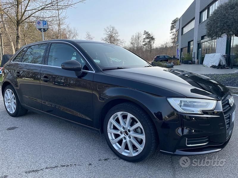 Usata Audi A3 110 CV (80 kW) 2017 Nero Berlina