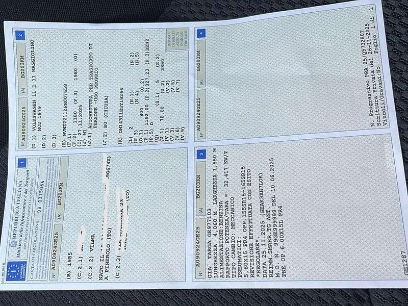 Usata VW Beetle 34 CV (25 kW) 1985 Rosso Utilitaria