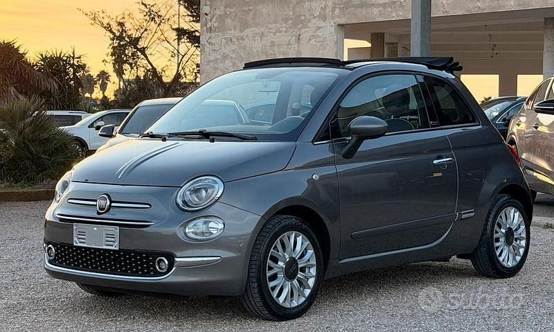 Usata Fiat 500C Lounge 69 CV (50 kW) 2019 Grigio Cabrio