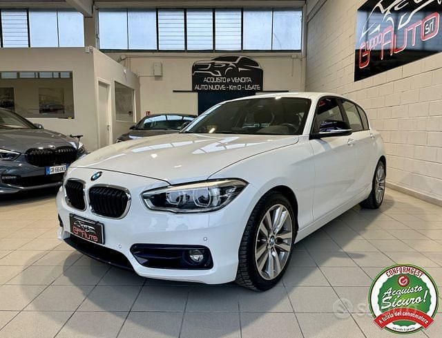 Usata BMW 118 Sport Line 150 CV (110 kW) 2017 Bianco Utilitaria