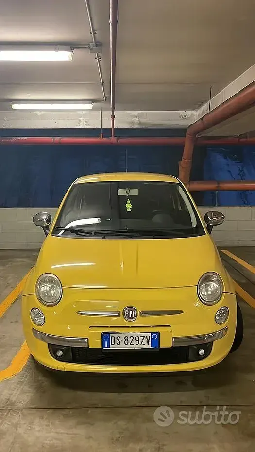 Usata Fiat 500 69 CV (50 kW) 2008 Giallo Cabrio