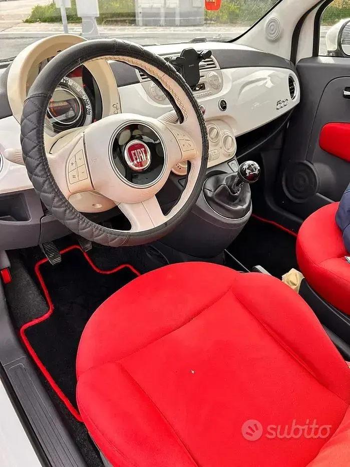Usata Fiat 500 95 CV (69 kW) 2011 Bianco Utilitaria