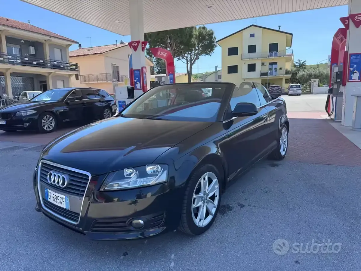 Usata Audi A3 Cabriolet Ambition 105 CV (77 kW) 2009 Nero Cabrio