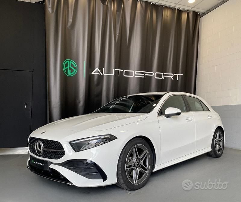 Usata Mercedes A180 AMG line 136 CV (100 kW) 2023 Bianco Berlina