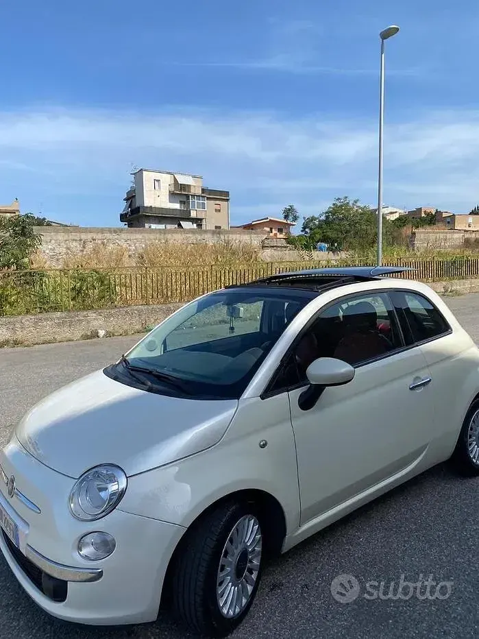 Usata Fiat 500 Lounge 69 CV (50 kW) 2008 Bianco Berlina