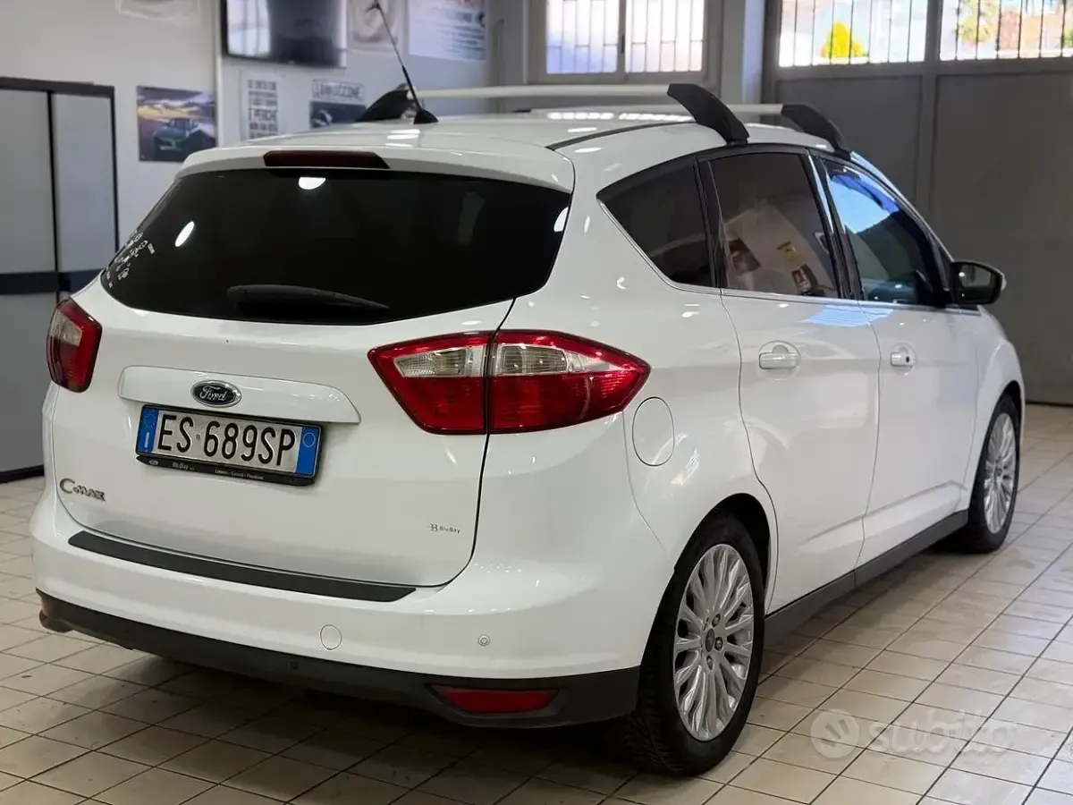 Usata Ford C-MAX Titanium 116 CV (85 kW) 2013 Bianco Monovolume