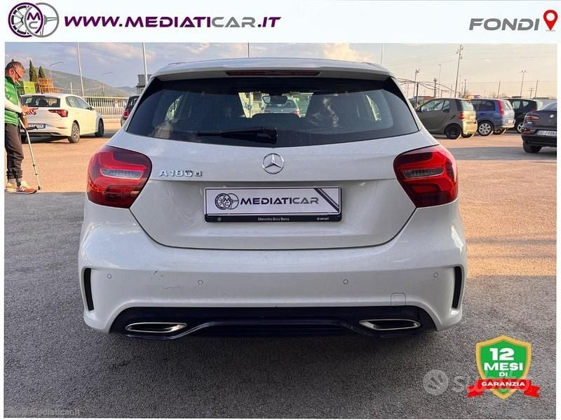 Usata Mercedes A180 Premium 116 CV (85 kW) 2018 Bianco Berlina
