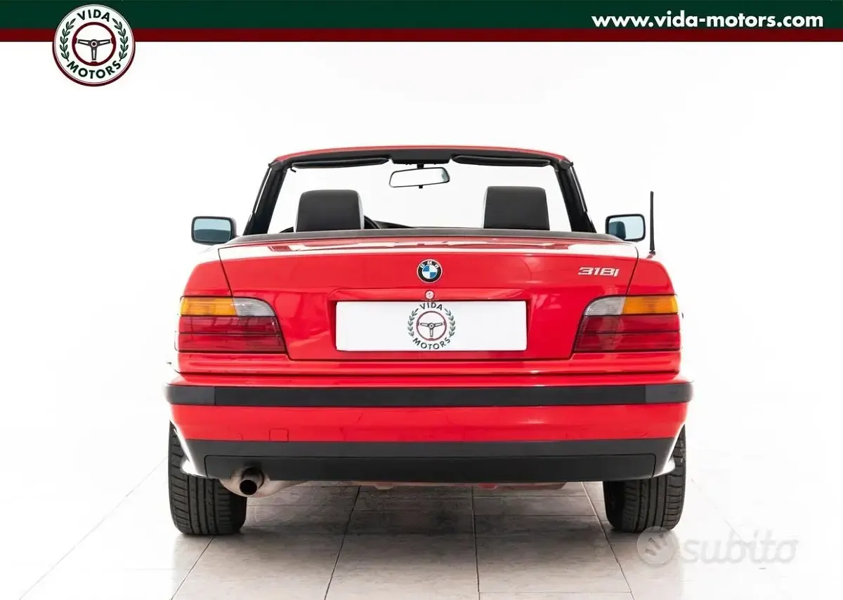 Usata BMW 318 Cabriolet Efficient Dynamics 115 CV (84 kW) 1996 Rosso Cabrio