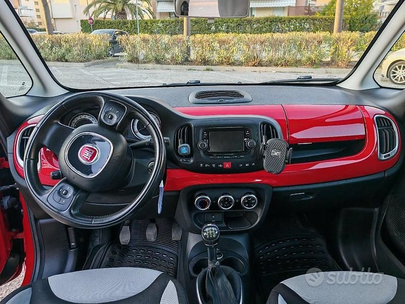 Usata Fiat 500L 85 CV (62 kW) 2014 Rosso Monovolume
