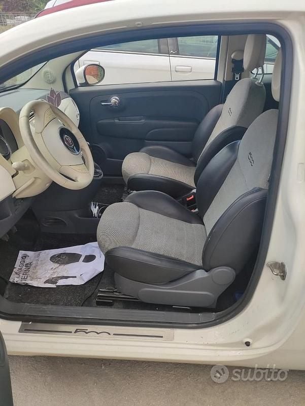 Usata Fiat 500 69 CV (50 kW) 2010 Bianco Cabrio