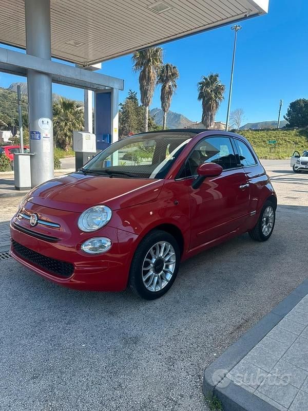 Usata Fiat 500 2011 Rosso Cabrio
