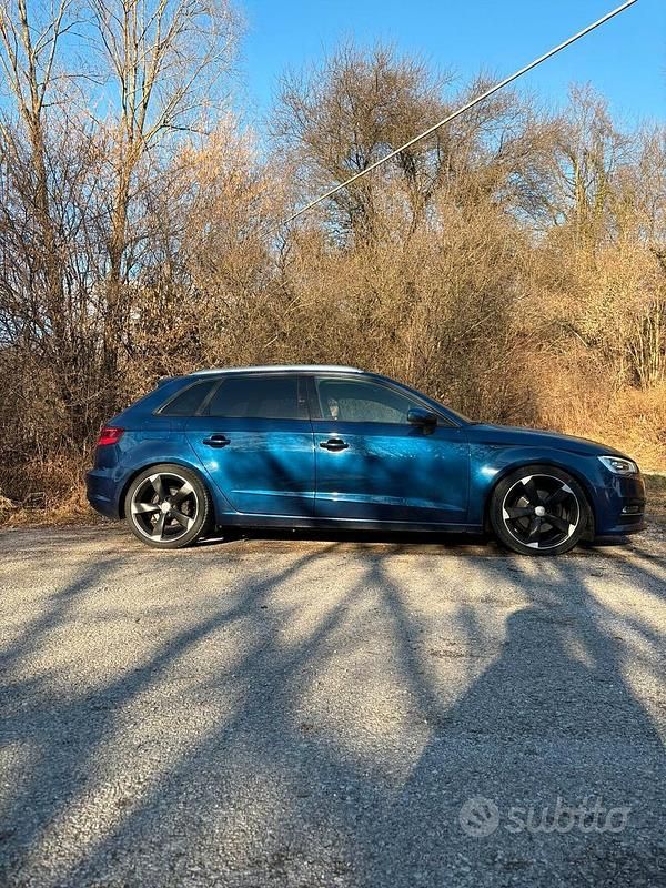 Usata Audi A3 S-Line 150 CV (110 kW) 2014 Blu Berlina
