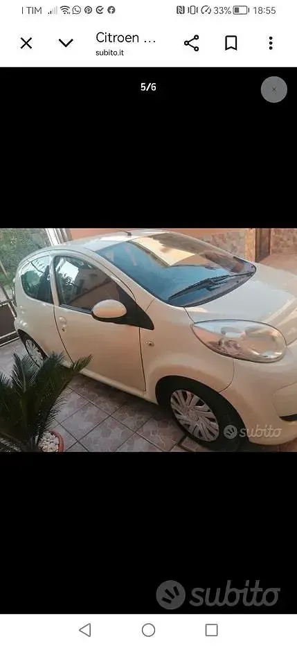 Usata Citroën C1 68 CV (50 kW) 2009 Bianco Utilitaria