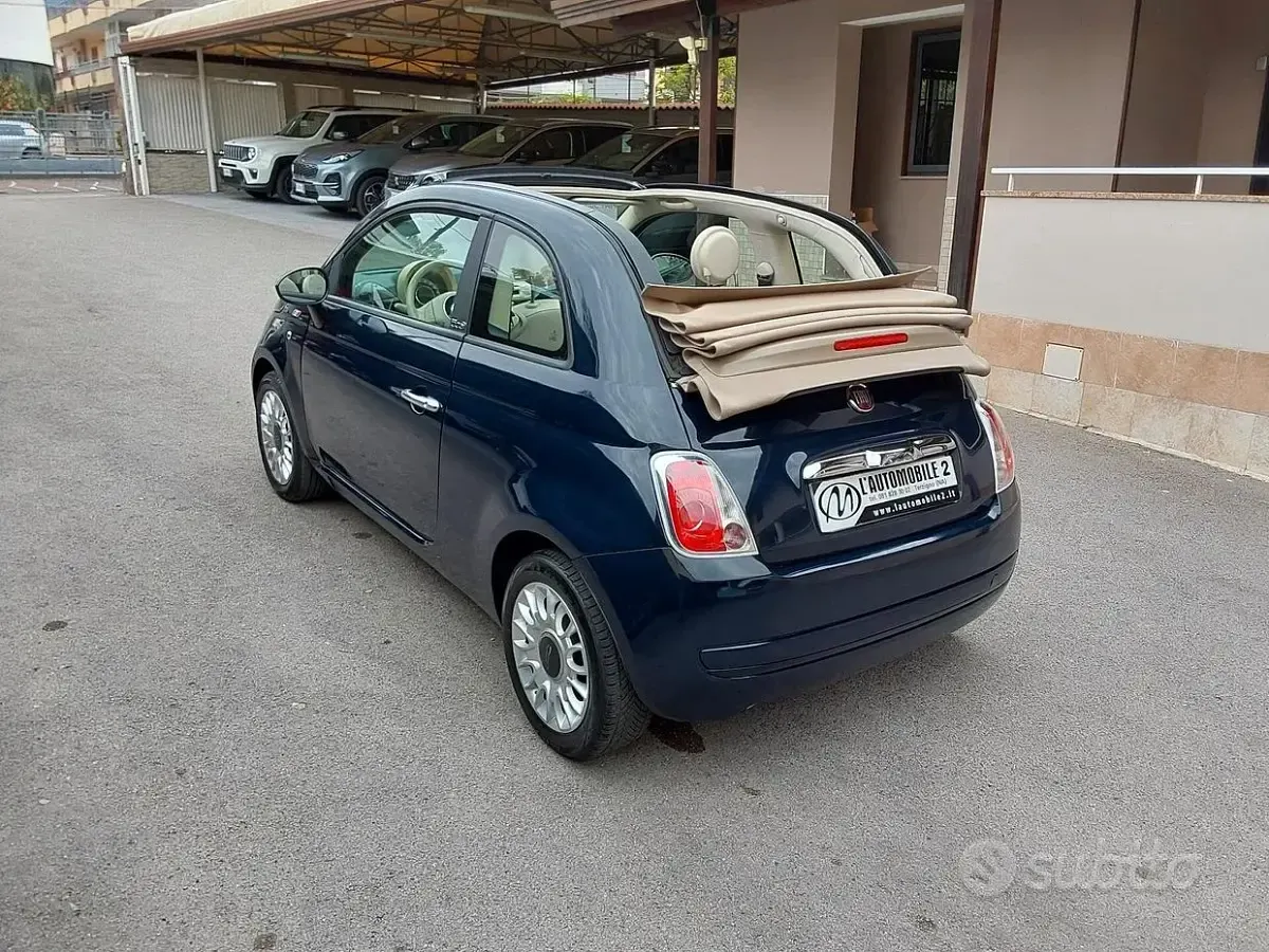 Usata Fiat 500C Lounge 69 CV (50 kW) 2011 Blu Cabrio