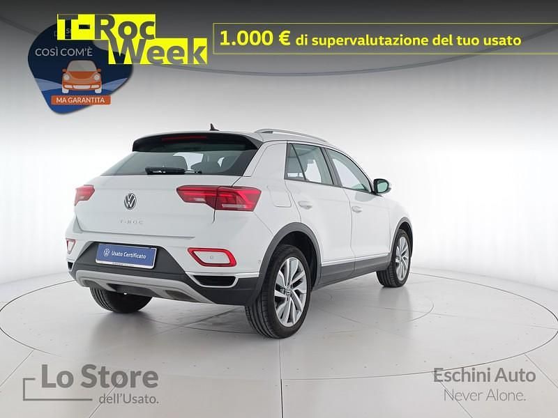 Usata VW T-Roc Style 150 CV (110 kW) 2022 Pure white SUV