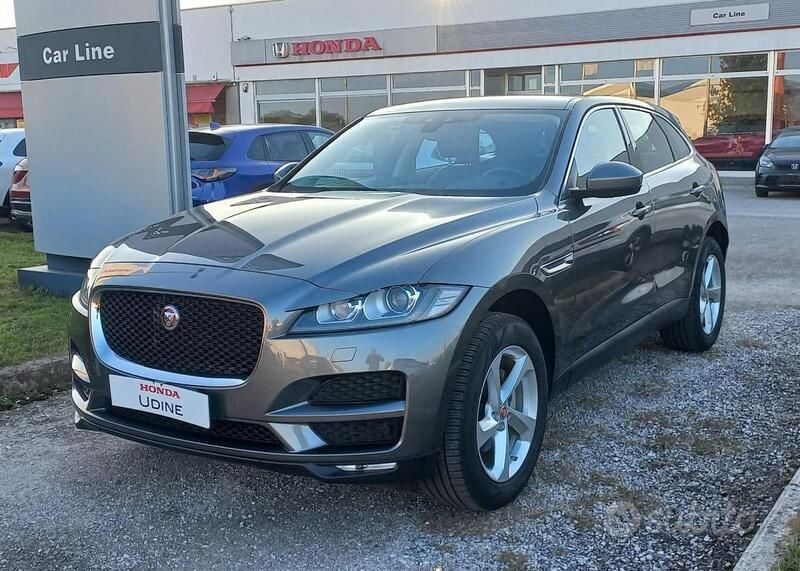Grigio Usata 2019 Jaguar F-Pace Prestige SUV | 21.500 € (Buon prezzo) - Immagine 1/4