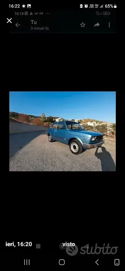 Usata Fiat 127 1970 Utilitaria