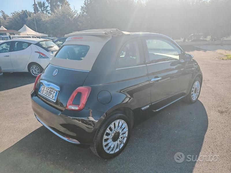 Usata Fiat 500C Pop 69 CV (50 kW) 2018 Nero Cabrio