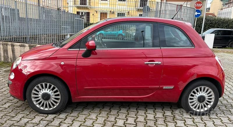 Usata Fiat 500 Lounge 69 CV (50 kW) 2010 Rosso Berlina