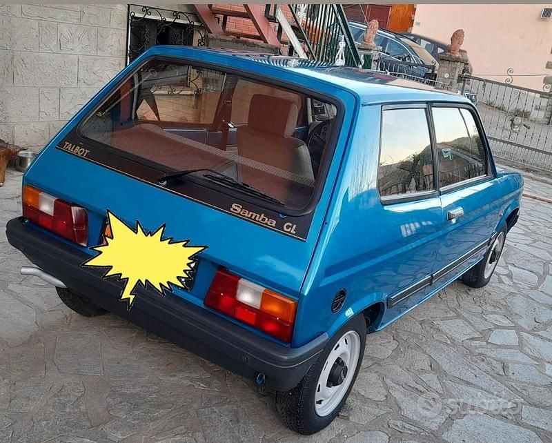 Usata Talbot Samba 1982 Blu Berlina