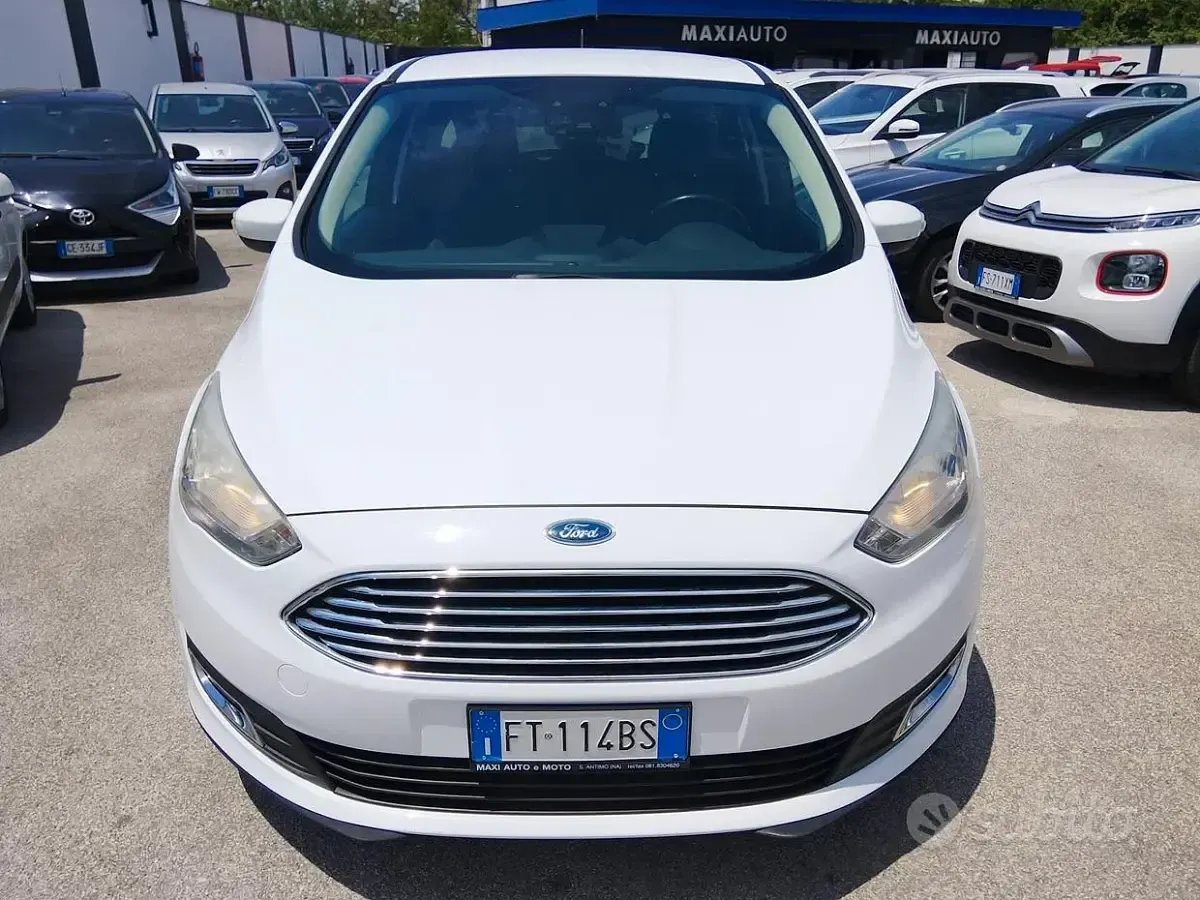 Usata Ford C-MAX Titanium 120 CV (88 kW) 2018 Bianco Monovolume