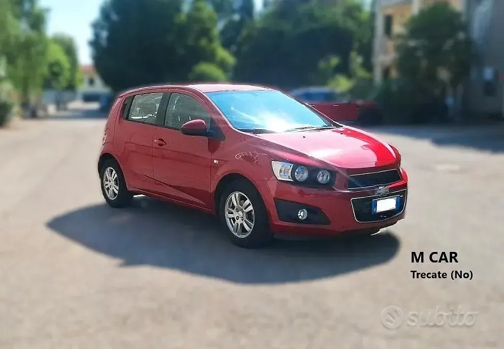 Usata Chevrolet Aveo LTZ 86 CV (63 kW) 2012 Rosso Berlina