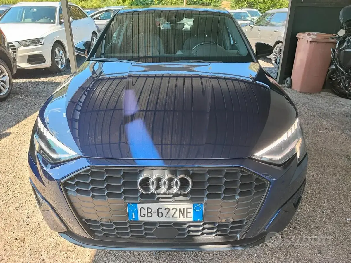 Usata Audi A3 Advanced 150 CV (110 kW) 2020 Blu Berlina