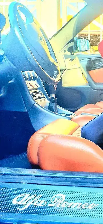 Usata Alfa Romeo Spider 150 CV (110 kW) 2002 Blu Cabrio