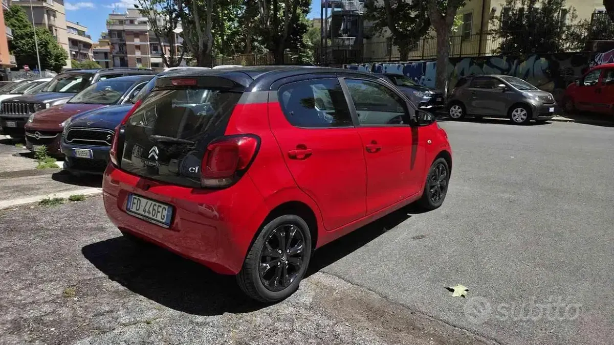 Usata Citroën C1 Shine 69 CV (50 kW) 2016 Rosso Utilitaria