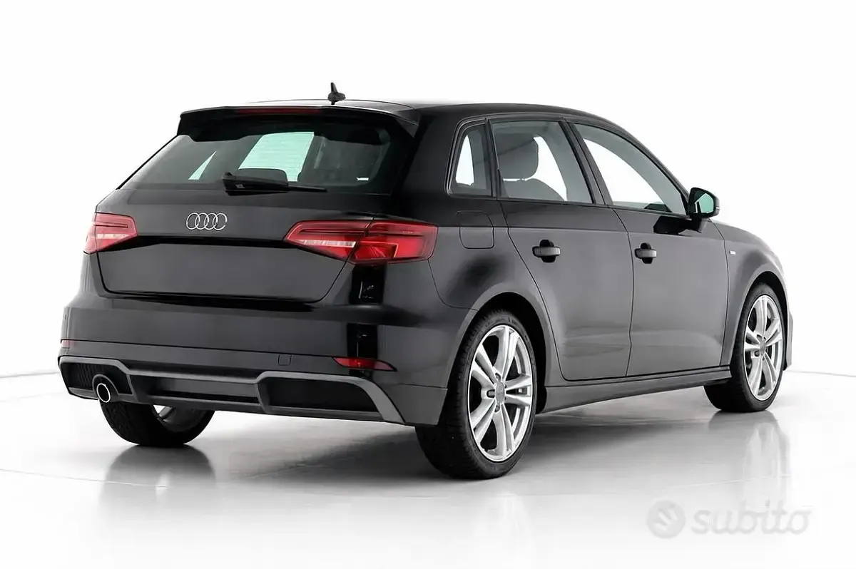 Usata Audi A3 S-Line 116 CV (85 kW) 2019 Nero Berlina