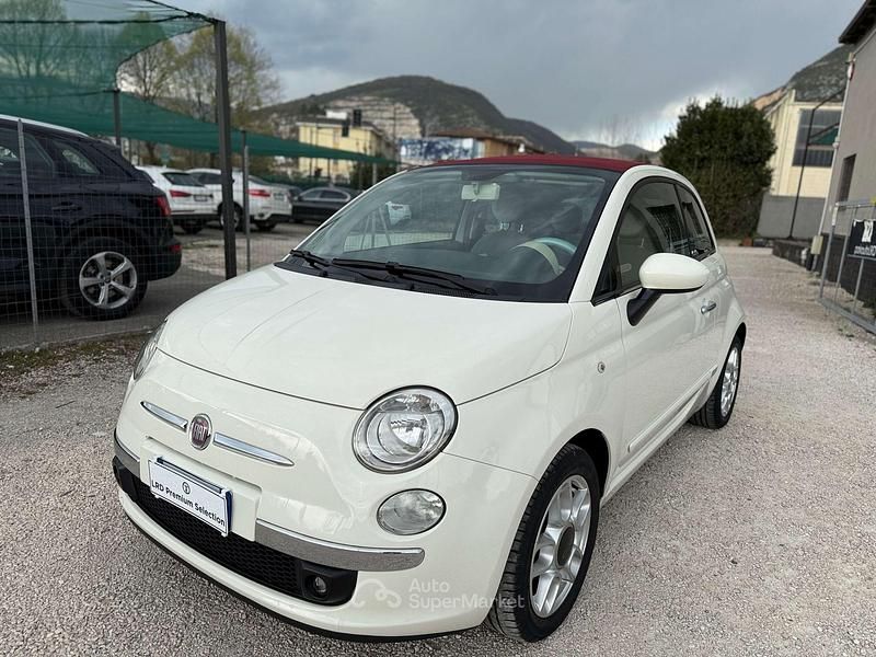 Usata Fiat 500C Lounge 95 CV (69 kW) 2011 Bianco Cabrio