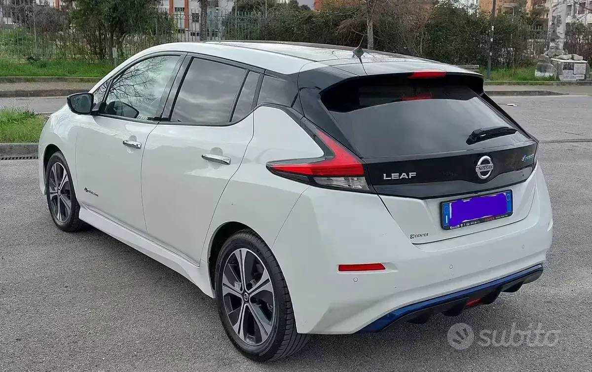 Usata Nissan Leaf 39 kW (54 CV) 2018 Bianco Utilitaria