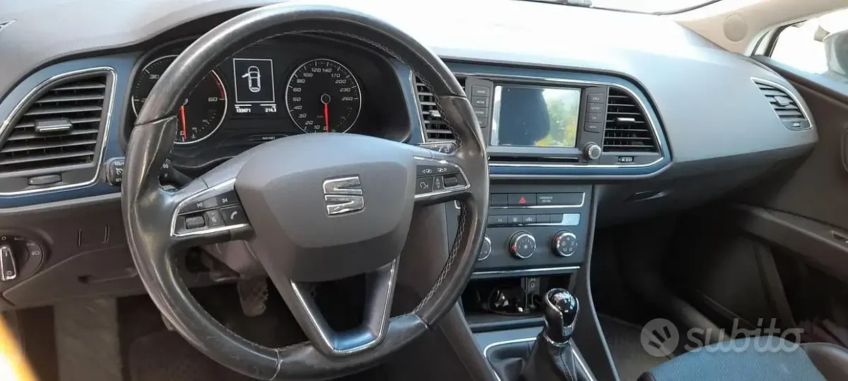 Usata Seat Leon 110 CV (80 kW) 2016 Bianco Utilitaria