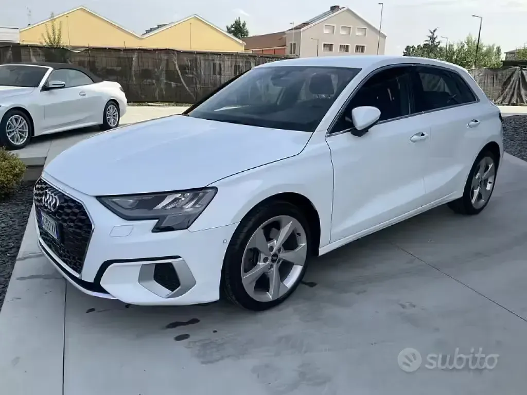 Usata Audi A3 Advanced 150 CV (110 kW) 2020 Bianco Berlina